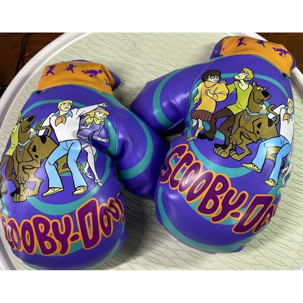 Warner‎ Bros. RARE Scooby Doo Kids Boxing Gloves Cartoon Network USED 13
